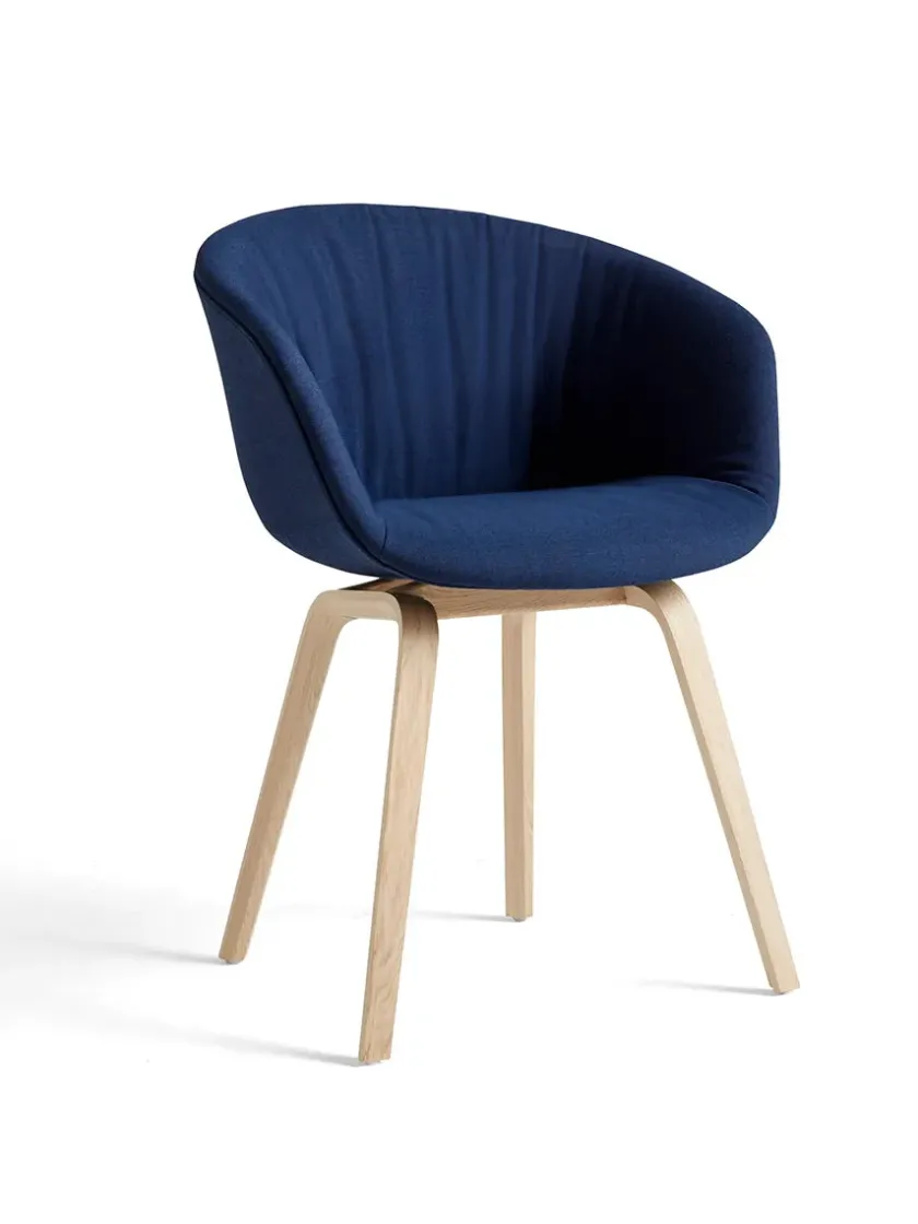 HAY About a Chair AAC22 forsidepolstret, hvid skal fra> Spisebordsstole