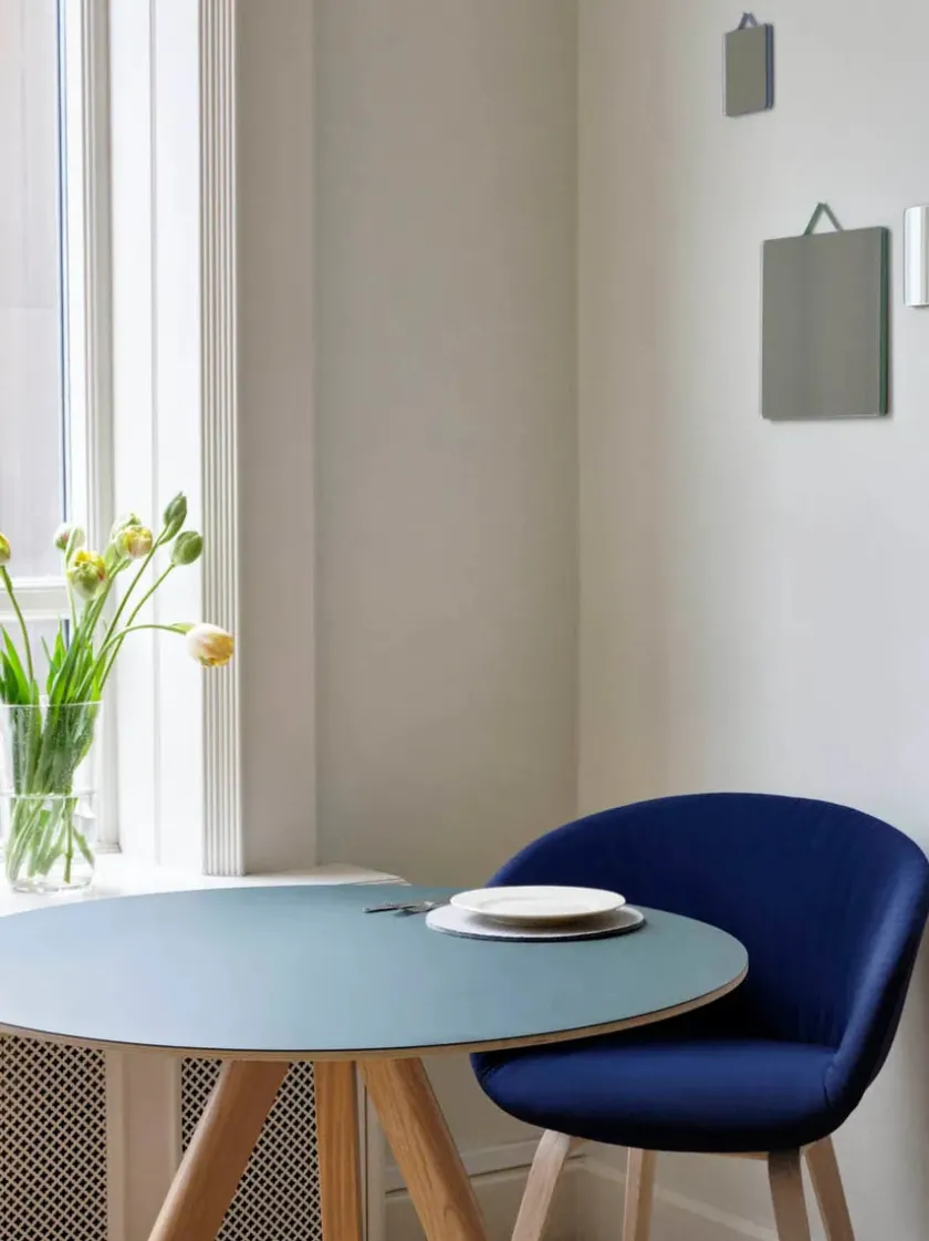HAY About a Chair AAC22 forsidepolstret, hvid skal fra> Spisebordsstole