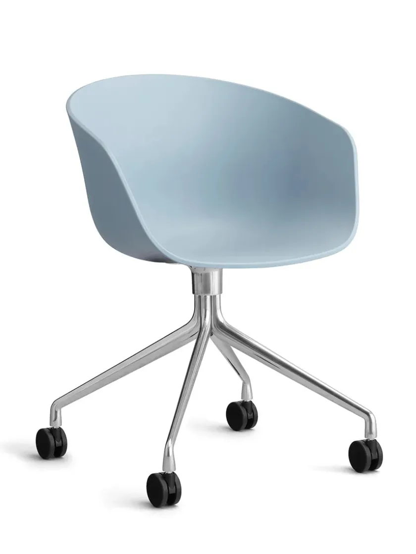HAY About a Chair AAC52 Forsidepolstret, sort skal fra> Kontorstole