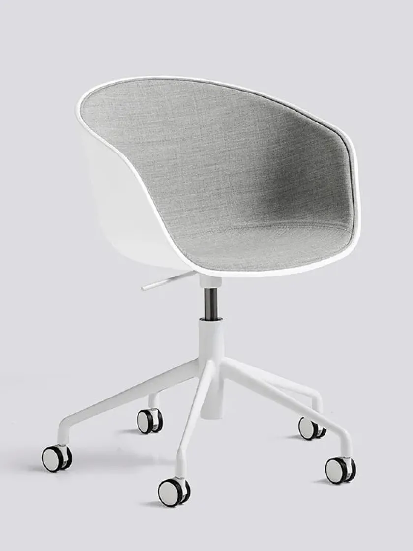HAY About a Chair AAC52 Forsidepolstret, sort skal fra> Kontorstole
