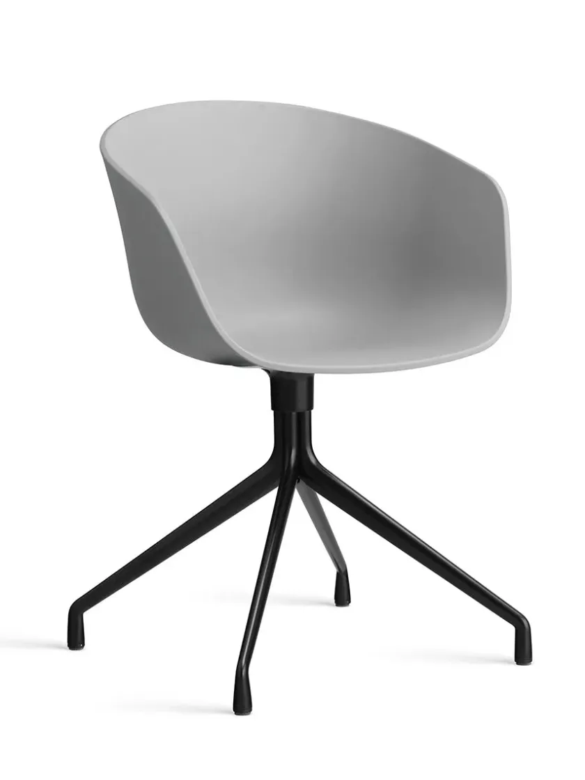 HAY About a Chair AAC52 Forsidepolstret, sort skal fra> Kontorstole