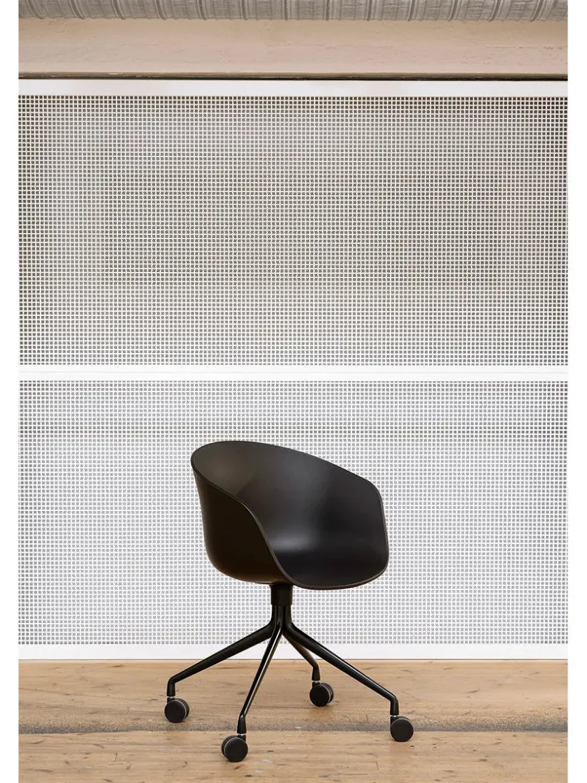 HAY About a Chair AAC52 Forsidepolstret, sort skal fra> Kontorstole