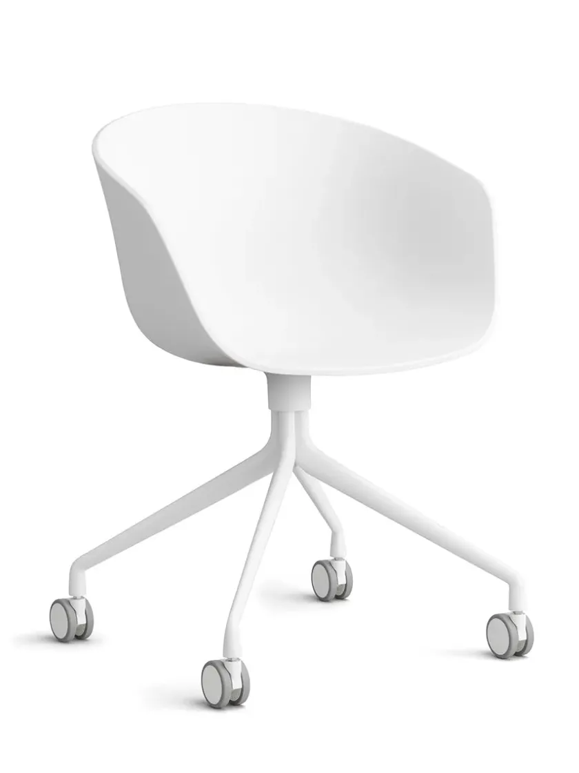 HAY About a Chair AAC52 Forsidepolstret, sort skal fra> Kontorstole