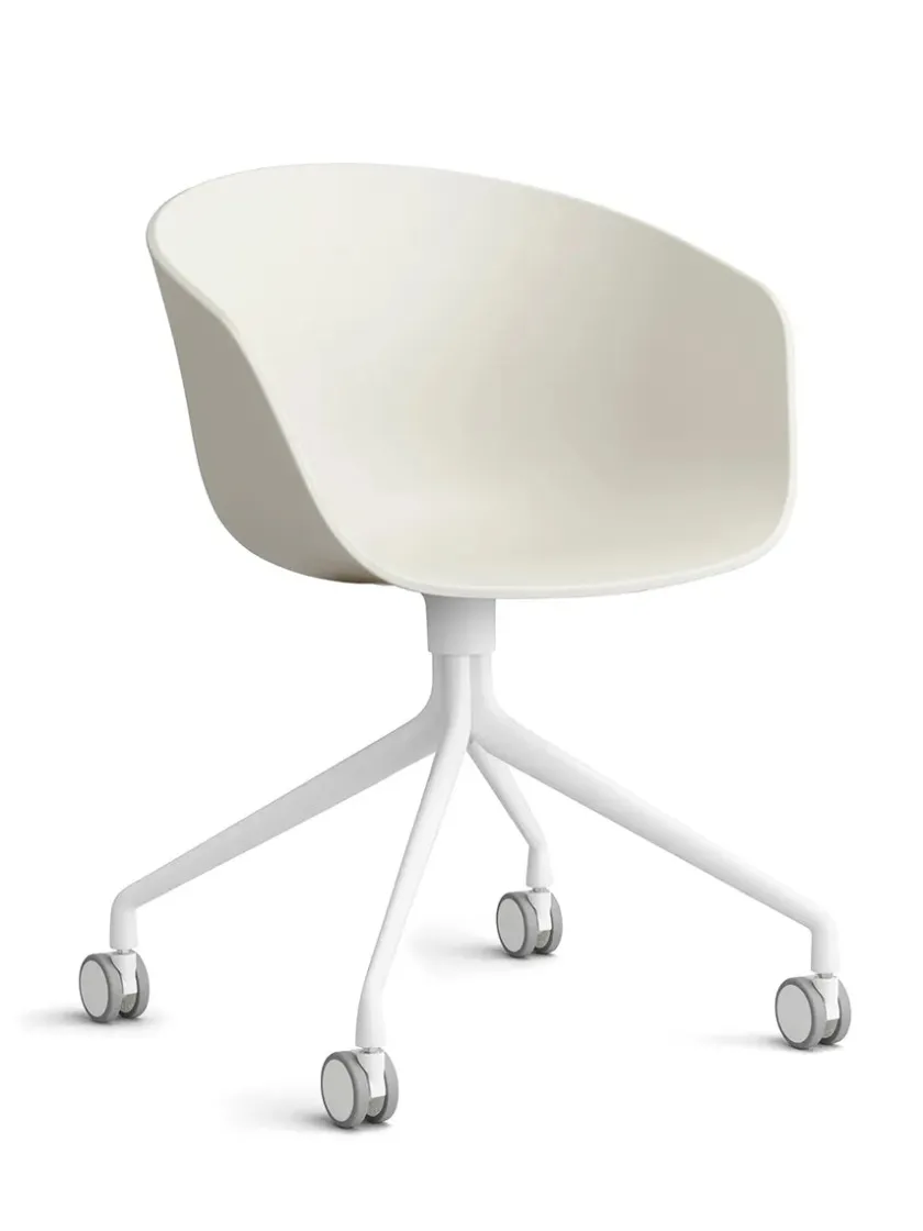 HAY About a Chair AAC52 Forsidepolstret, sort skal fra> Kontorstole