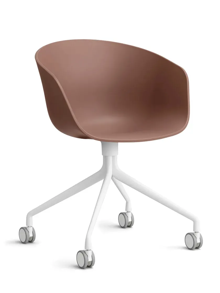 HAY About a Chair AAC52 Forsidepolstret, sort skal fra> Kontorstole