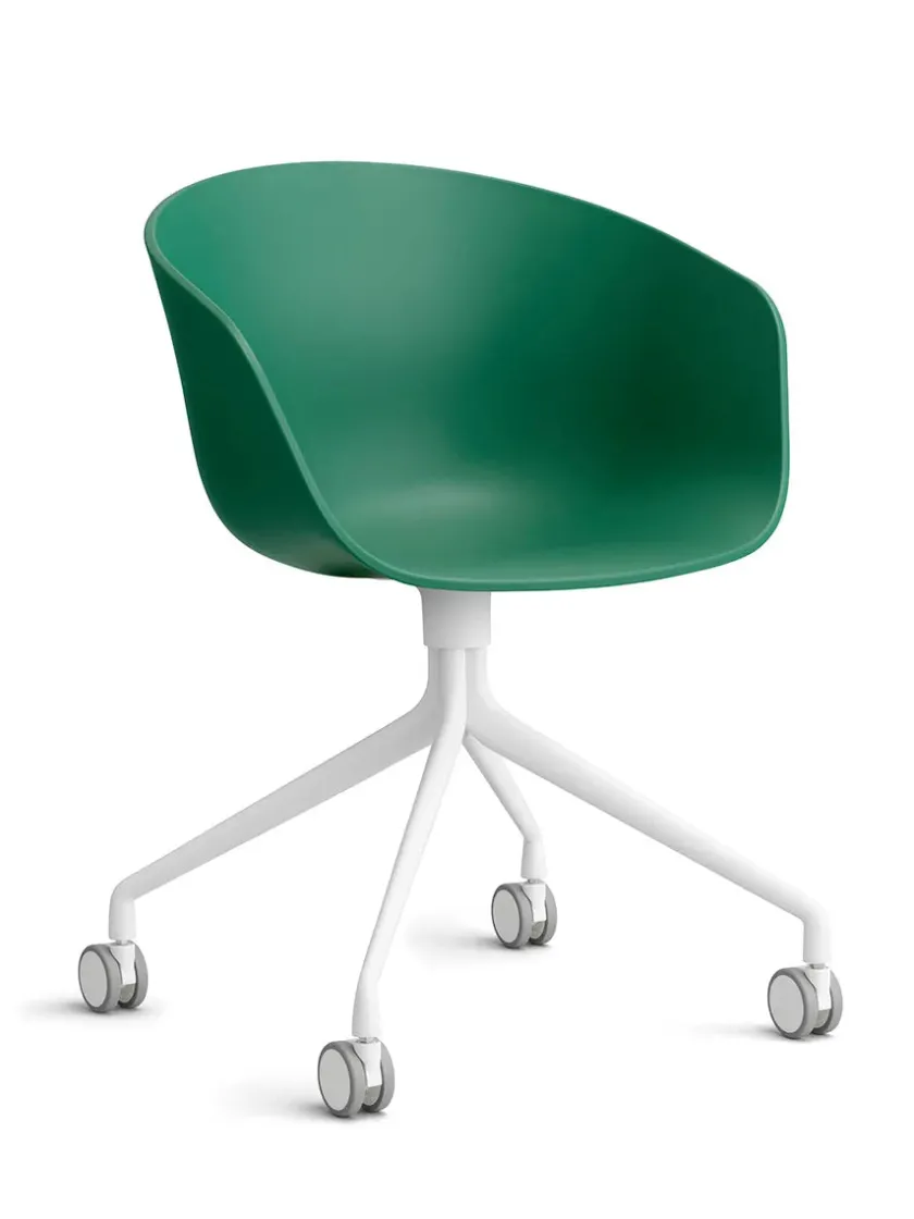 HAY About a Chair AAC52 Forsidepolstret, sort skal fra> Kontorstole