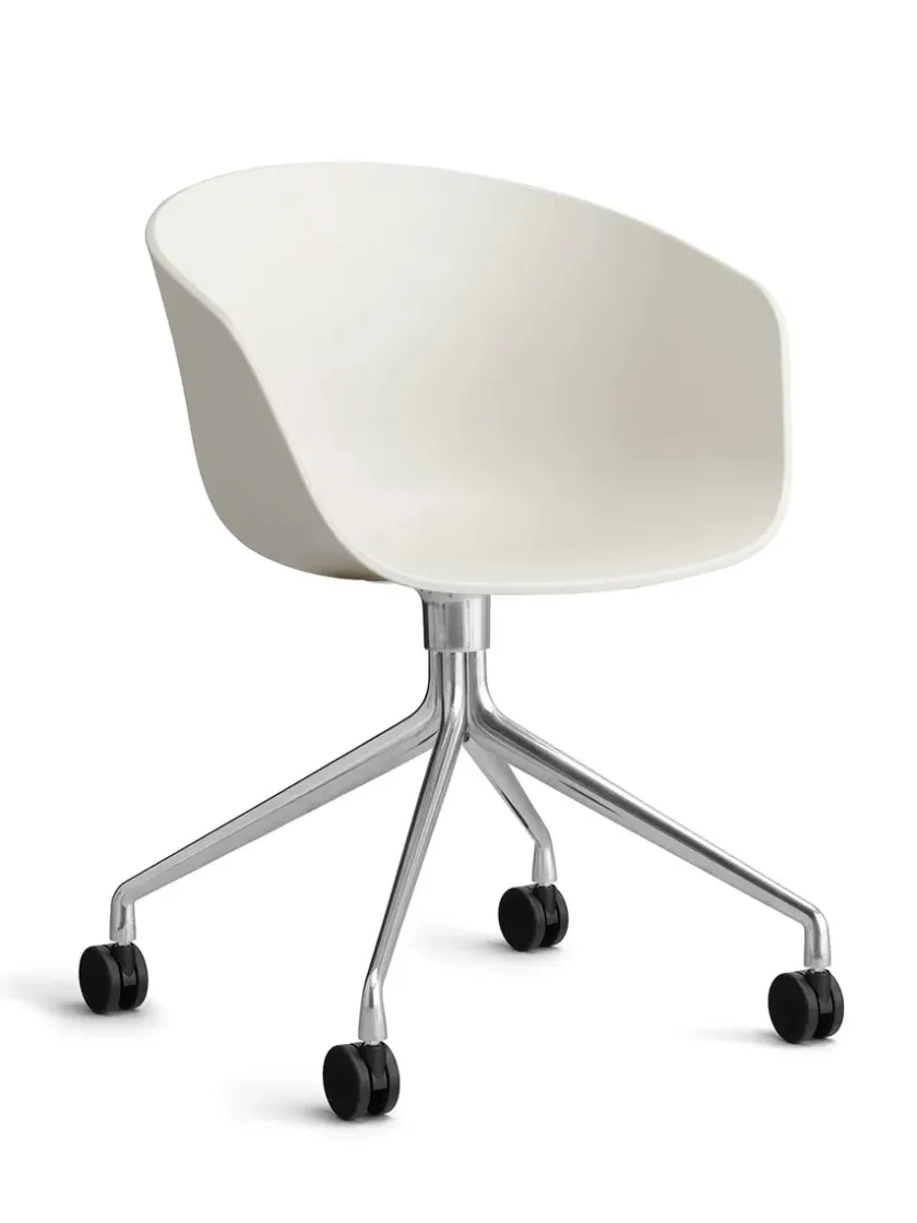 HAY About a Chair AAC52 Forsidepolstret, sort skal fra> Kontorstole