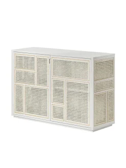 Design House Stockholm Air Sideboard, white/cane fra> Skænke