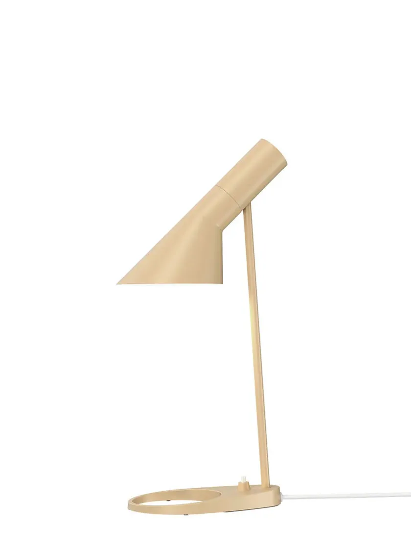 Louis Poulsen AJ Mini Table Lamp, grey/brass af Arne Jacobsen> Spots