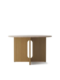 Audo Copenhagen Androgyne Dining Table Ø120 natural oak, sand sten fra> Spiseborde