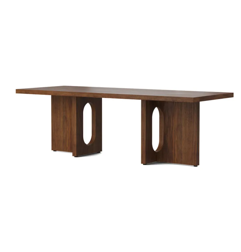 Audo Copenhagen Androgyne Lounge Table, grey galaxy marble/wood fra> Sofaborde