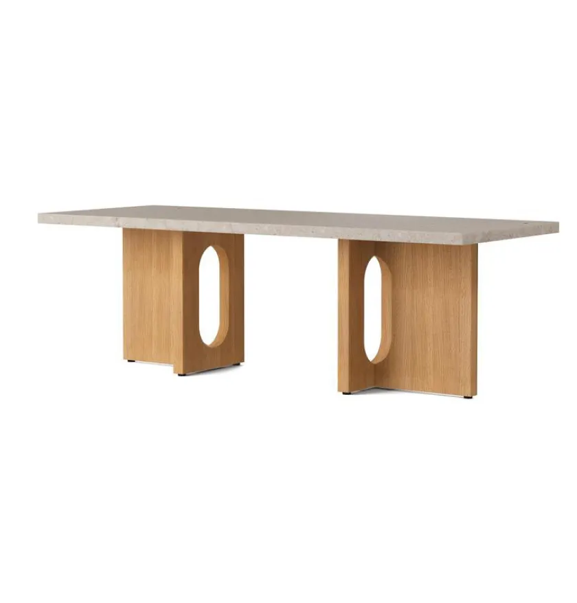 Audo Copenhagen Androgyne Lounge Table, Wood fra> Sofaborde