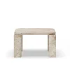 New Works Atlas Sofabord 600x600, Unfilled Travertine fra> Sofaborde