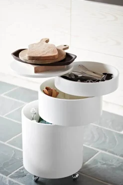 Verpan Barboy Sidebord, hvid af Verner Panton><noscript><img width=