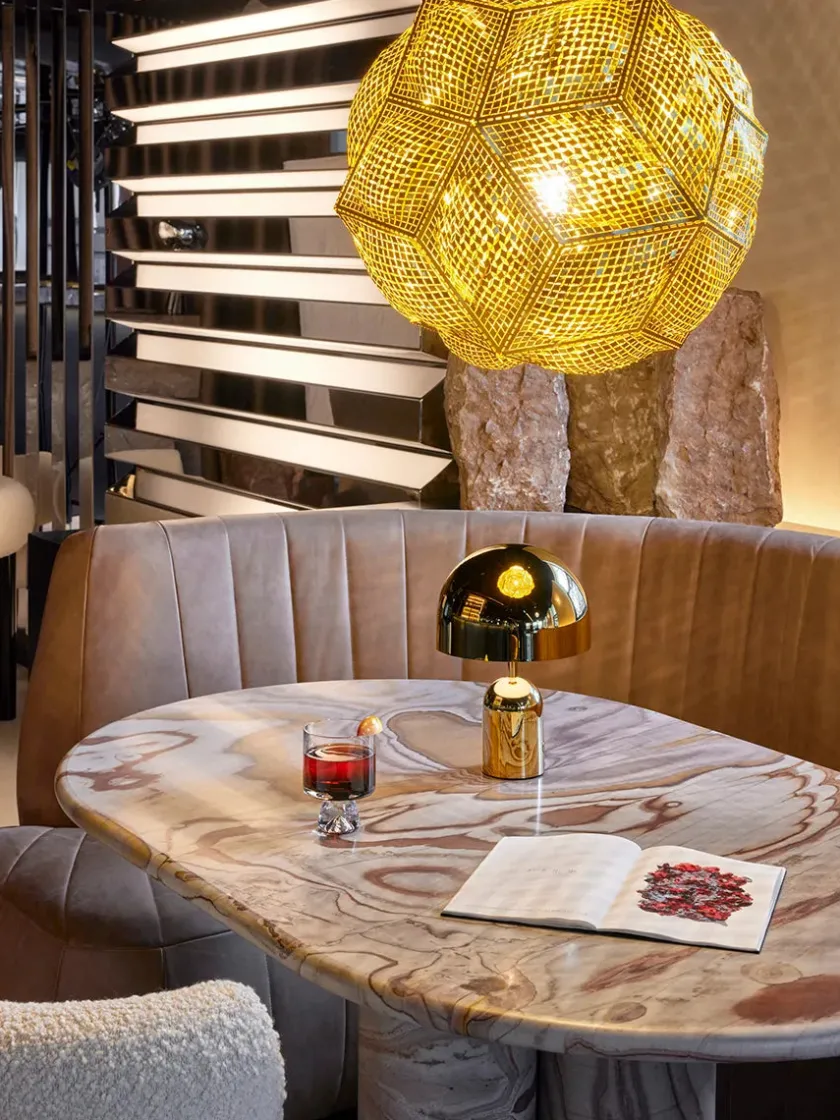 Tom Dixon Bell Portable Bordlampe, taupe fra> Portable Lamper|Spots