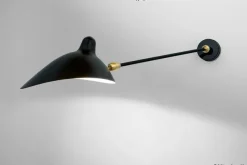 Editions Serge Mouille Big Wall Lamp w/1 Arm, 2 Rotula af Serge Mouille> Væglamper|Spots