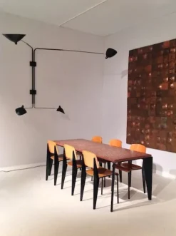 Editions Serge Mouille Big Wall Lamp w/4 Rotating Straight Arms af Serge Mouille><noscript><img width=