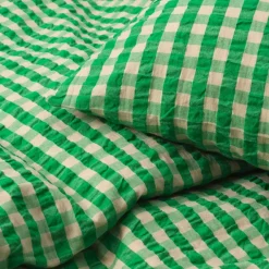 Juna Bæk & Bølge Sengetøj, grøn/soft pink fra><noscript><img width=
