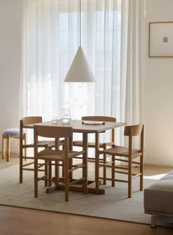 Fredericia Furniture BM80 Shaker spisebord, firkantet af Børge Mogensen> Spiseborde