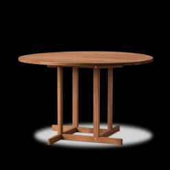 Fredericia Furniture BM80 Shaker spisebord, rundt af Børge Mogensen><noscript><img width=