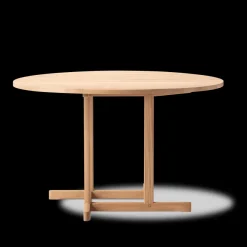 Fredericia Furniture BM80 Shaker spisebord, rundt af Børge Mogensen><noscript><img width=