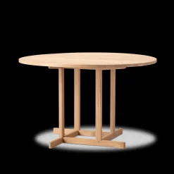 Fredericia Furniture BM80 Shaker spisebord, rundt af Børge Mogensen><noscript><img width=