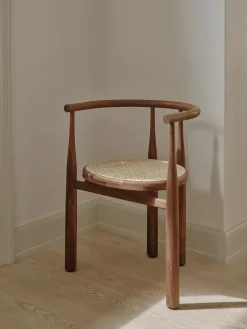 New Works Bukowski Chair m. Fransk Flet, valnød fra> Spisebordsstole