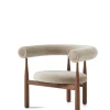 New Works Bukowski Loungestol, valnød fra> Loungestole|Lænestole