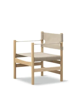 Fredericia Furniture Canvas 21 stol, røget olieret eg af Børge Mogensen><noscript><img width=