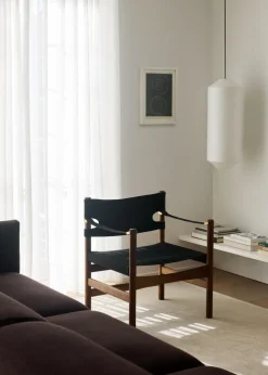 Fredericia Furniture Canvas 21 stol, sortlakeret eg af Børge Mogensen><noscript><img width=