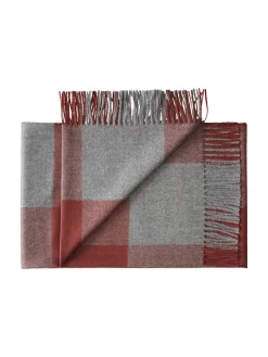 Silkeborg Uldspinderi Caracas Plaid, beetroot fra> Puder Og Plaider