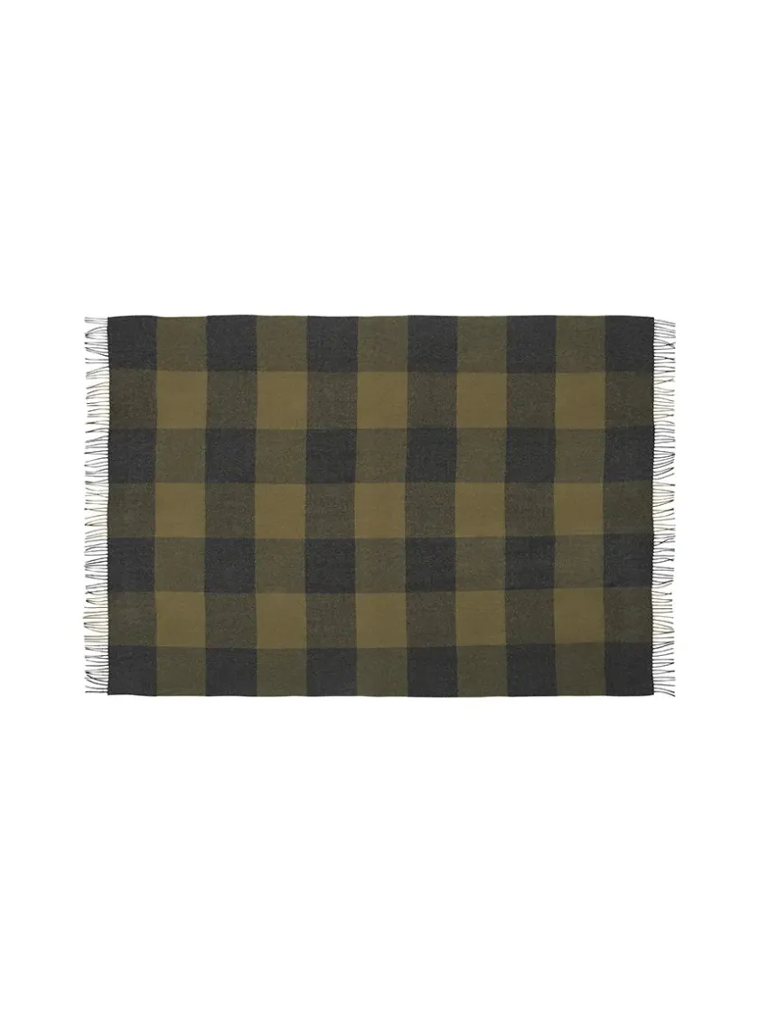 Silkeborg Uldspinderi Caracas Plaid, beetroot fra> Puder Og Plaider