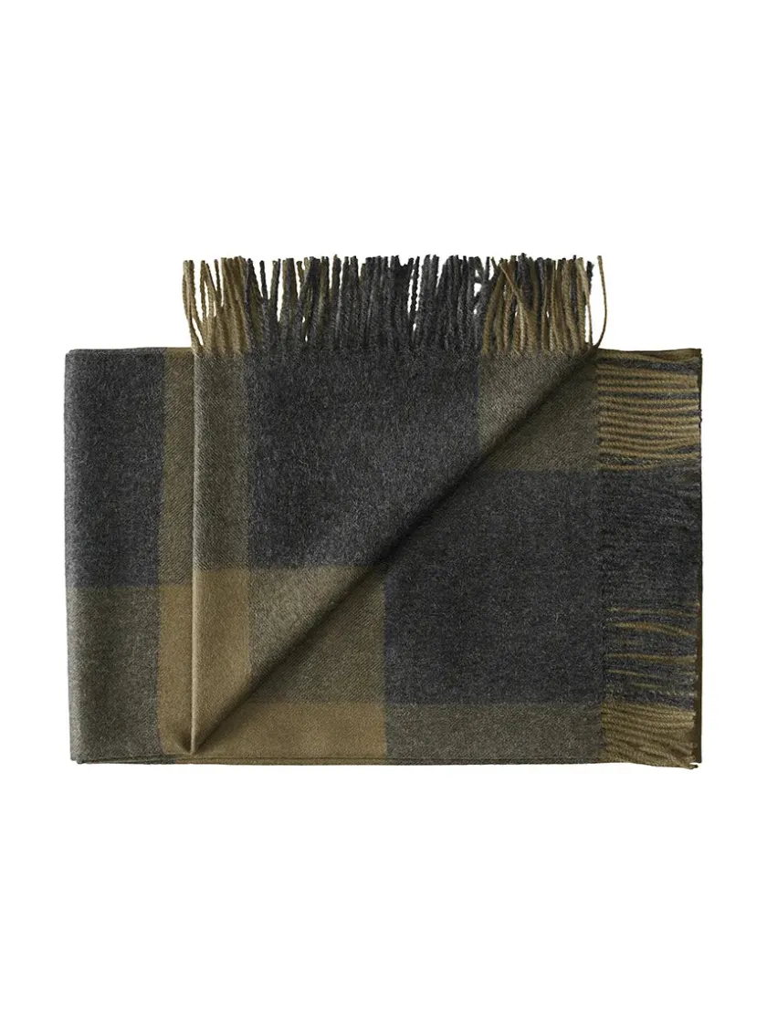 Silkeborg Uldspinderi Caracas Plaid, pine fra> Gaver Til Ham|Puder Og Plaider