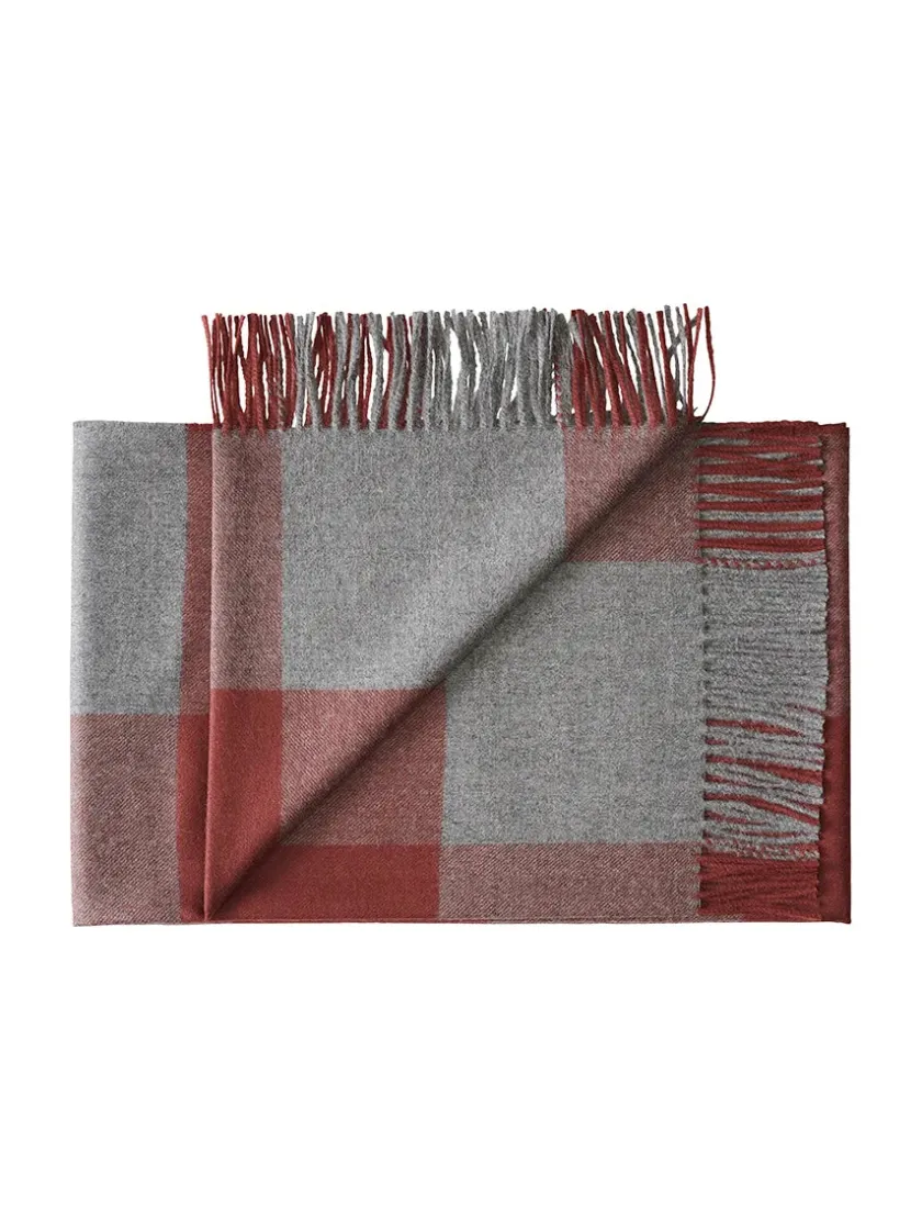 Silkeborg Uldspinderi Caracas Plaid, pine fra> Gaver Til Ham|Puder Og Plaider
