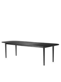 FDB Møbler C63E Bjørk Spisebord inkl. 2 Tillægsplader, sortmalet eg fra><noscript><img width=