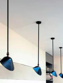 Editions Serge Mouille Ceiling Lamp Bookshelves af Serge Mouille><noscript><img width=