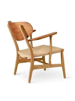 Carl Hansen & Søn CH22 Loungestol af Hans J. Wegner><noscript><img width=