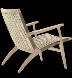 Carl Hansen & Søn CH25 Loungestol, eg olie af Hans J. Wegner><noscript><img width=