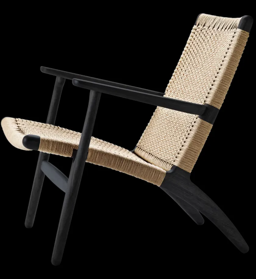 Carl Hansen & Søn CH25 Loungestol, eg olie af Hans J. Wegner> Loungestole|Lænestole