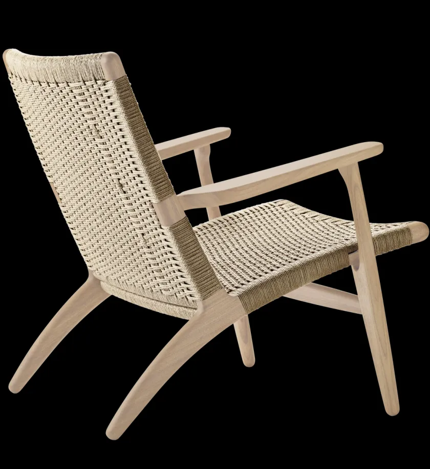 Carl Hansen & Søn CH25 Loungestol, valnød olie af Hans J. Wegner> Lænestole