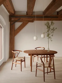 Carl Hansen & Søn CH338 Spisebord, Teak Mix Special Edition inkl. 1 tillægsplade fra><noscript><img width=