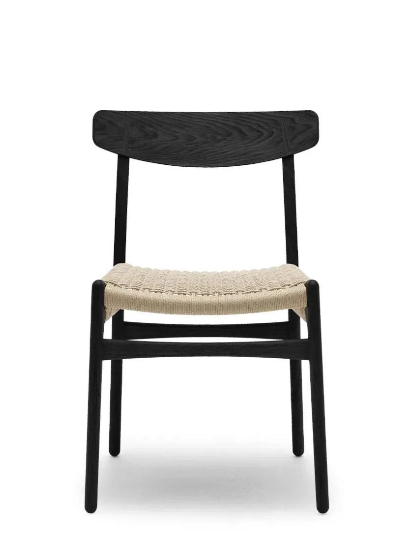 Carl Hansen & Søn CH23 Spisestol, sort eg af Hans J. Wegner> Spisebordsstole