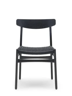 Carl Hansen & Søn CH23 Spisestol, sort eg af Hans J. Wegner><noscript><img width=
