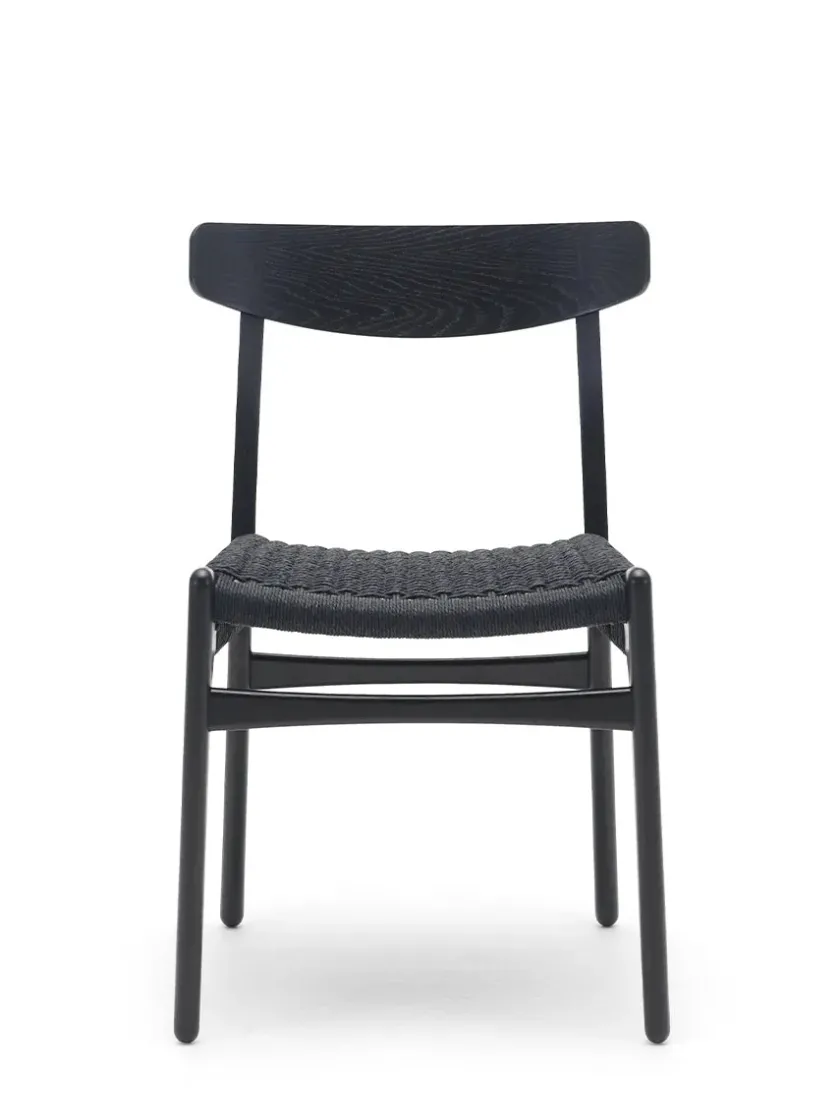 Carl Hansen & Søn CH23 Spisestol, sort eg af Hans J. Wegner> Spisebordsstole