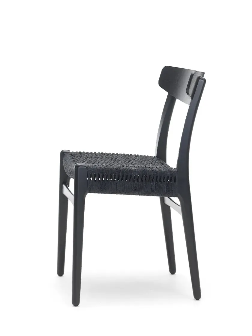 Carl Hansen & Søn CH23 Spisestol, sort eg af Hans J. Wegner> Spisebordsstole