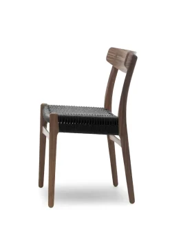 Carl Hansen & Søn CH23 Spisestol, sort eg med sort flet af Hans J. Wegner><noscript><img width=