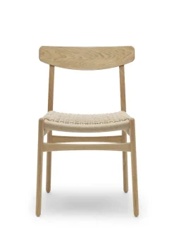 Carl Hansen & Søn CH23 Spisestol, valnød olie med sort flet af Hans J. Wegner><noscript><img width=