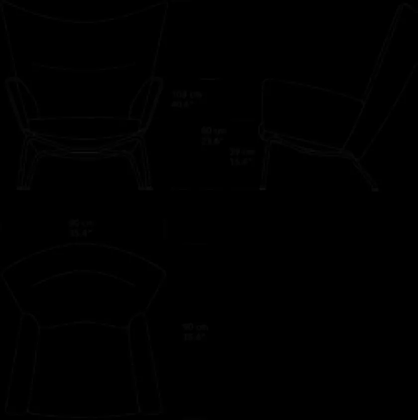Carl Hansen & Søn CH445 Wing Chair af Hans J. Wegner> Lænestole