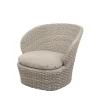 Cane-line Coast Loungestol med. Swivel, sand fra> Udendørs Loungemøbler|Havestole