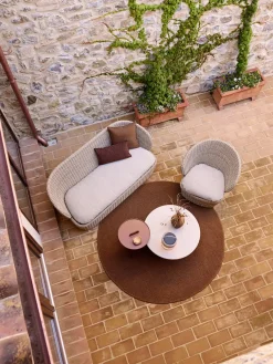Cane-line Coast Loungestol med. Swivel, sand fra><noscript><img width=